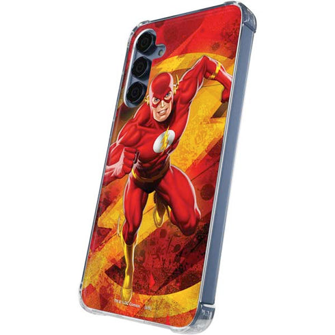 DC Comics The Flash Action Pose Galaxy A55 5G Clear Case