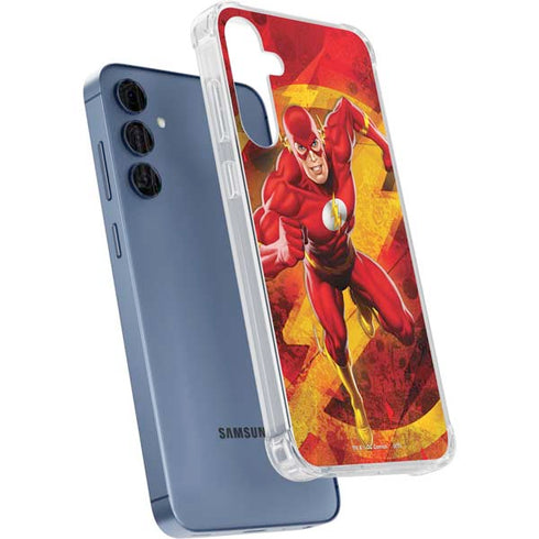 DC Comics The Flash Action Pose Galaxy A55 5G Clear Case