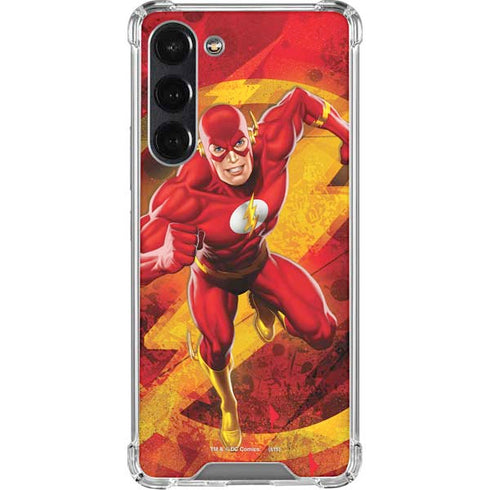 DC Comics The Flash Action Pose Galaxy S24 FE Clear Case