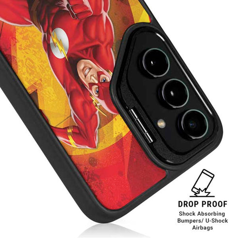 DC Comics The Flash Action Pose Galaxy S25 Kickstand Case