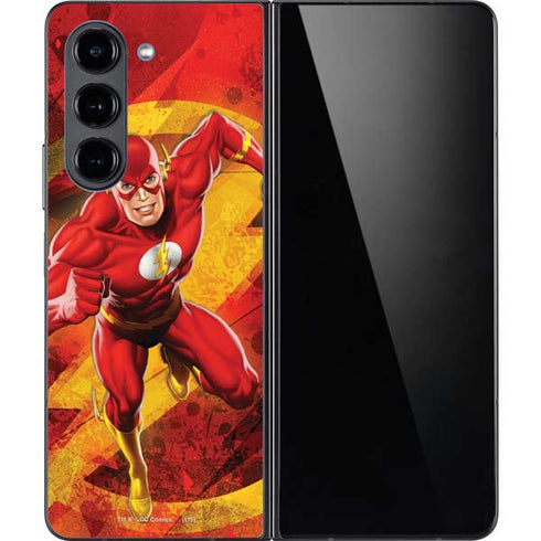 DC Comics The Flash Action Pose Galaxy Z Fold5 5G Skin