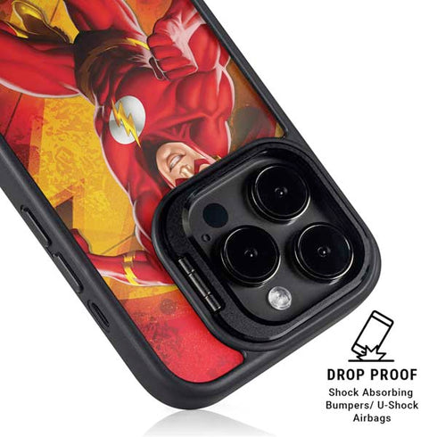 DC Comics The Flash Action Pose iPhone 14 Pro Max Kickstand Case