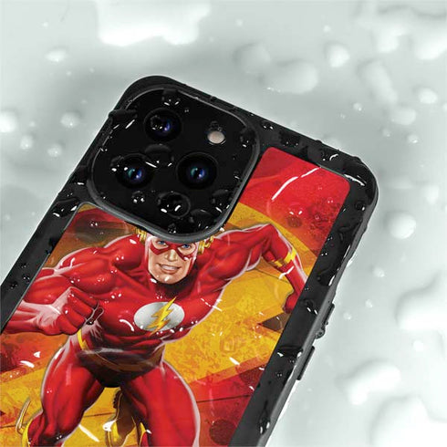 DC Comics The Flash Action Pose iPhone 15 Pro Waterproof Case