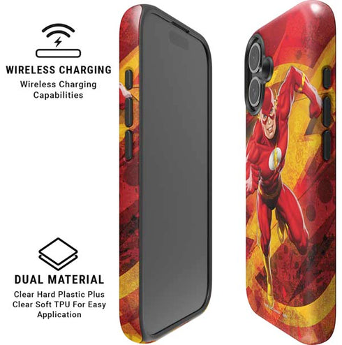 DC Comics The Flash Action Pose iPhone 16 Magsafe Impact Case