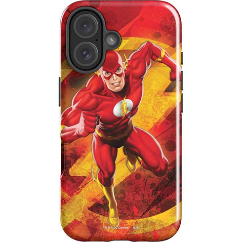 DC Comics The Flash Action Pose iPhone 16 Plus Impact Case