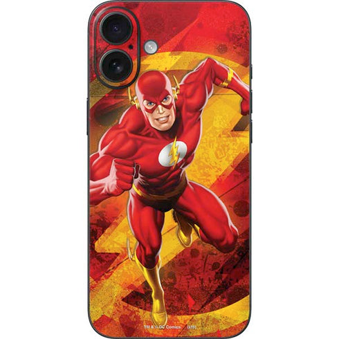 DC Comics The Flash Action Pose iPhone 16 Plus Skin