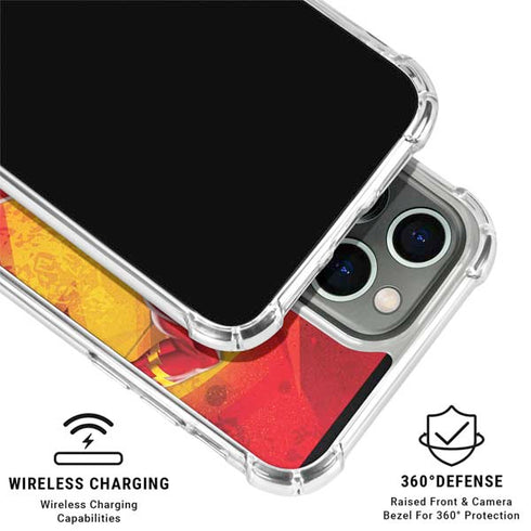 DC Comics The Flash Action Pose iPhone 16 Pro Clear Case