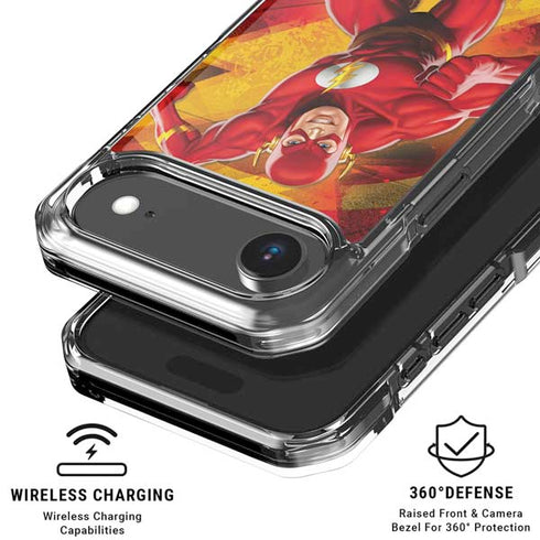 DC Comics The Flash Action Pose iPhone 17 Air Clear Case