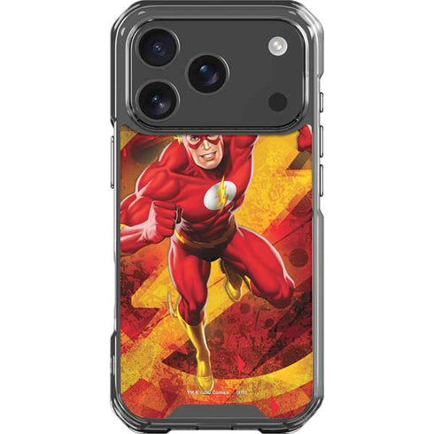 DC Comics The Flash Action Pose iPhone 17 Pro Clear Case
