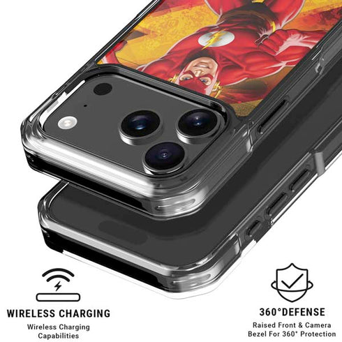 DC Comics The Flash Action Pose iPhone 17 Pro Clear Case
