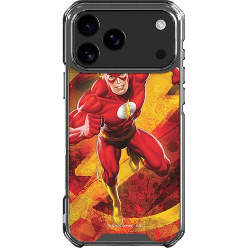 DC Comics The Flash Action Pose iPhone 17 Pro Max Clear Case
