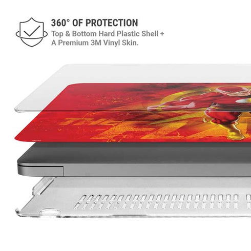 DC Comics The Flash Action Pose MacBook Pro 14in (2021-24) Case plus Skin