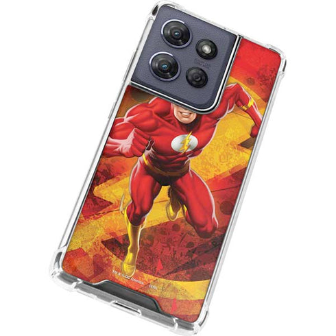 DC Comics The Flash Action Pose Moto G 5G (2025) Clear Case