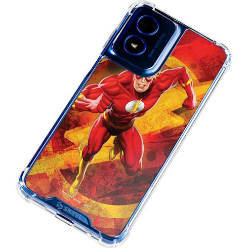 DC Comics The Flash Action Pose Moto G Play 4G (2024) Clear Case