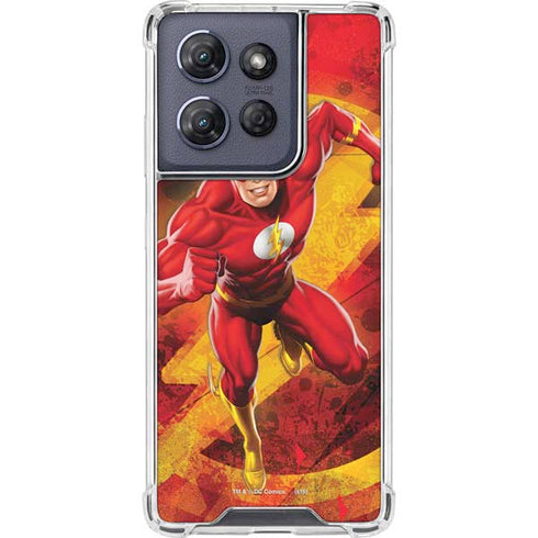 DC Comics The Flash Action Pose Moto G Stylus 5G (2025) Clear Case