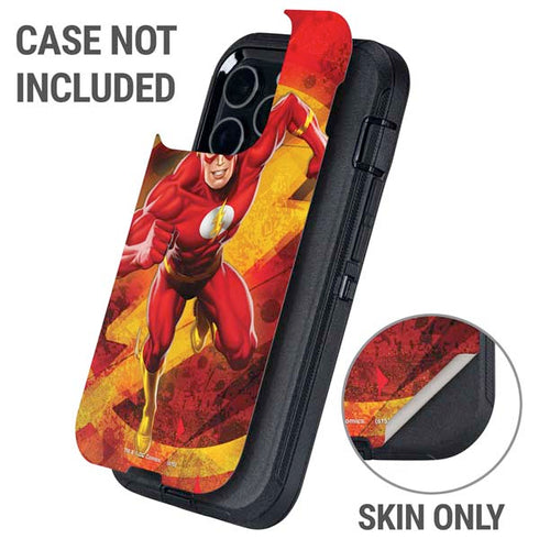 DC Comics The Flash Action Pose Otterbox Defender iPhone Skin