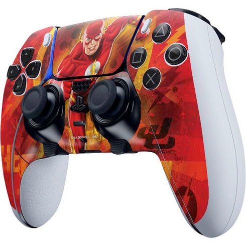 DC Comics The Flash Action Pose PS5 DualSense Edge Pro Controller Skin