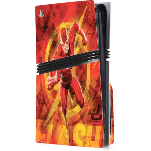 DC Comics The Flash Action Pose PS5 Pro Disk Console Skin