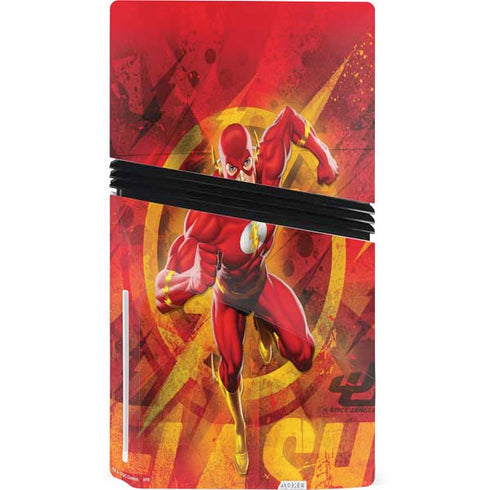 DC Comics The Flash Action Pose PS5 Pro Disk Console Skin