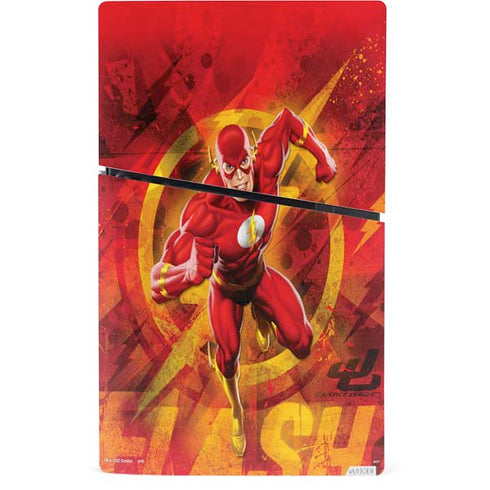 DC Comics The Flash Action Pose PS5 Slim Digital Edition Console Skin