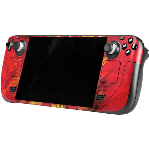DC Comics The Flash Action Pose Steam Deck Handheld Gaming Computer OLED Skin