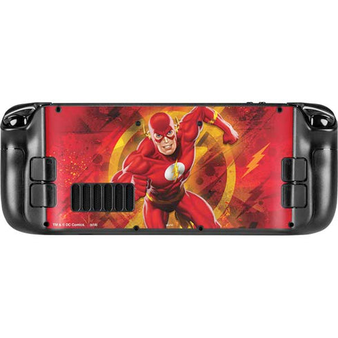 DC Comics The Flash Action Pose Steam Deck Handheld Gaming Computer OLED Skin