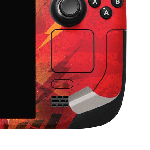 DC Comics The Flash Action Pose Steam Deck Handheld Gaming Computer OLED Skin