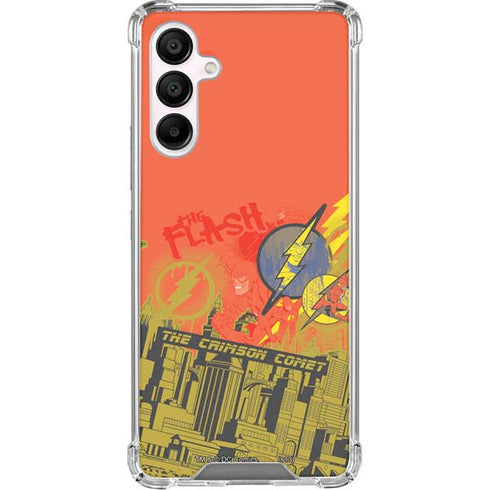 DC Comics The Flash City Collage Art Galaxy A16 5G Clear Case