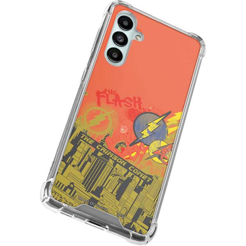 DC Comics The Flash City Collage Art Galaxy A16 5G Clear Case
