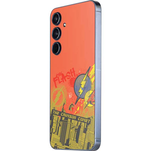 DC Comics The Flash City Collage Art Galaxy A35 5G Skin