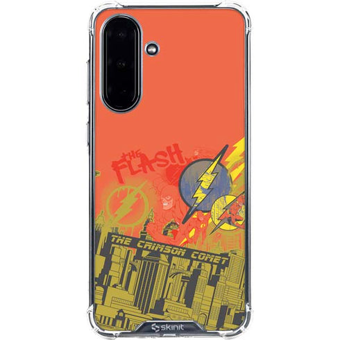 DC Comics The Flash City Collage Art Galaxy A36 5G Clear Case