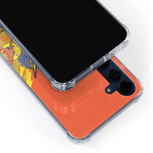 DC Comics The Flash City Collage Art Galaxy A55 5G Clear Case