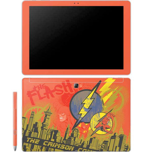 DC Comics The Flash City Collage Art Galaxy Book 12in Skin