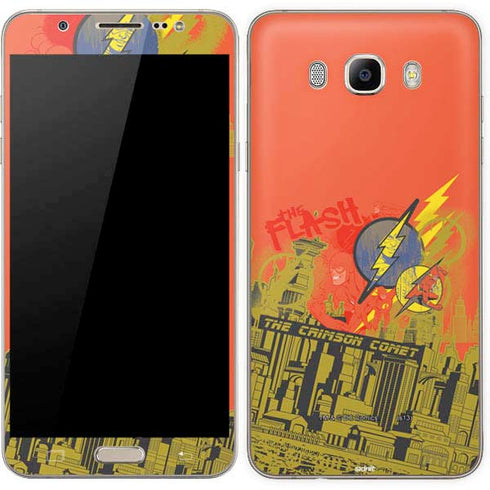 DC Comics The Flash City Collage Art Galaxy J7 Skin