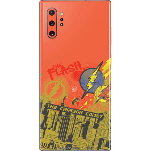 DC Comics The Flash City Collage Art Galaxy Note 10 Plus Skin