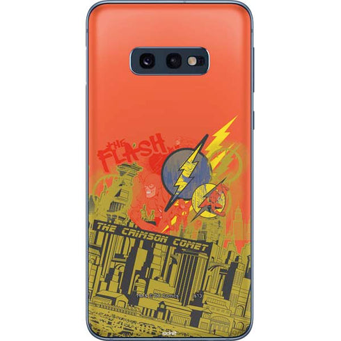 DC Comics The Flash City Collage Art Galaxy S10e Skin