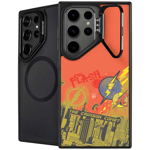 DC Comics The Flash City Collage Art Galaxy Cases