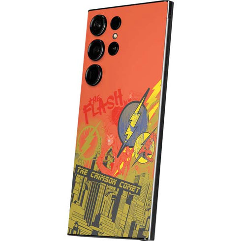 DC Comics The Flash City Collage Art Galaxy S25 Ultra Skin