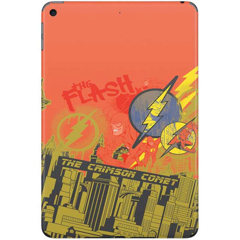 DC Comics The Flash City Collage Art iPad Skins