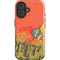 DC Comics The Flash City Collage Art iPhone 16 Impact Case