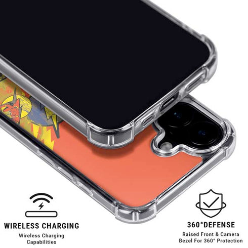 DC Comics The Flash City Collage Art iPhone 16 Plus MagSafe Case