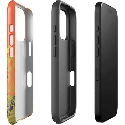 DC Comics The Flash City Collage Art iPhone 16 Pro Impact Case