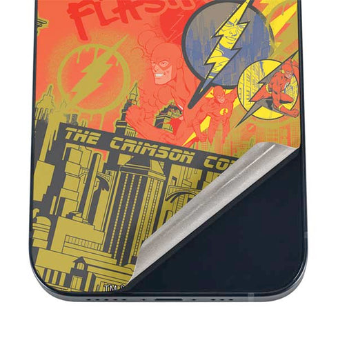 DC Comics The Flash City Collage Art iPhone 16 Skin