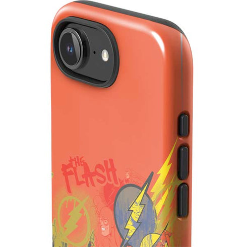DC Comics The Flash City Collage Art iPhone 16e Impact Case