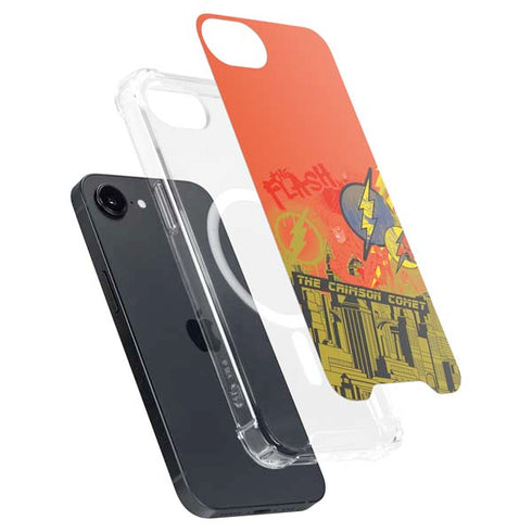 DC Comics The Flash City Collage Art iPhone 16e MagSafe Case