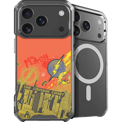 DC Comics The Flash City Collage Art iPhone 18 Pro MagSafe Case