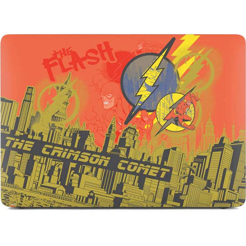 DC Comics The Flash City Collage Art Apple MacBook Air Skin