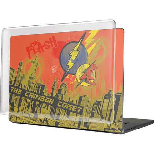DC Comics The Flash City Collage Art MacBook Cases