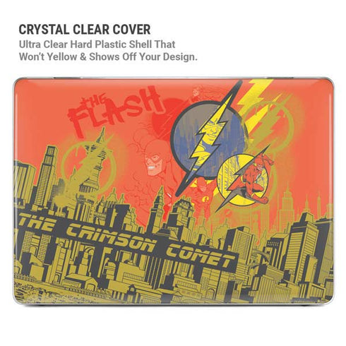 DC Comics The Flash City Collage Art MacBook Cases