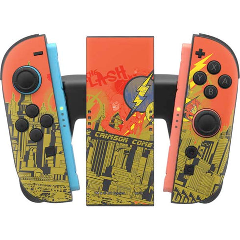 DC Comics The Flash City Collage Art Nintendo Switch 2 (2025) Joy-Con Controller Skin